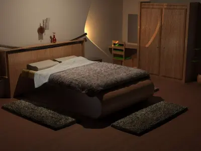 Modern Bedroom 3D model