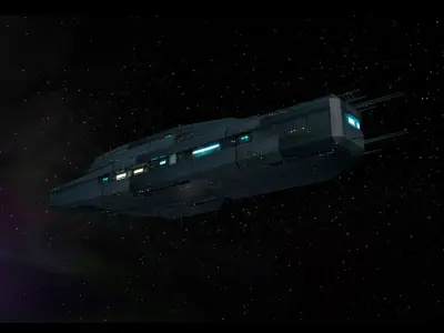 Sandbox Transport Low-poly 3D model