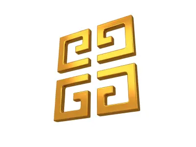 Givenchy Logo v1 005 Free low-poly 3D model