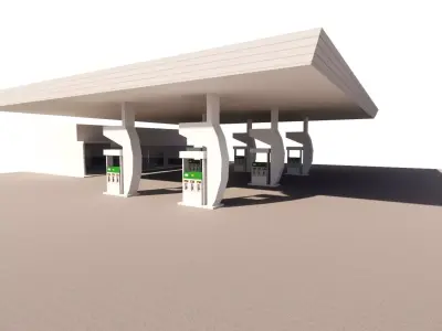 Gas Station6 3D model