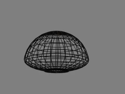 Black Bell UFO Free low-poly 3D model
