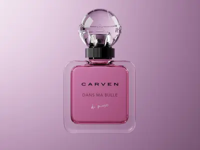 Perfume Bottle Carven Dans ma bulle de musc Model Blend File 3D model
