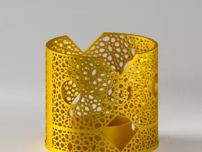 ARABESQUE VOTIVE CANDLE HOLDER 3D print model