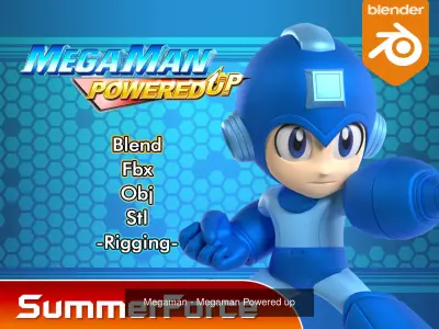 Megaman Powered up 3D Model Pack