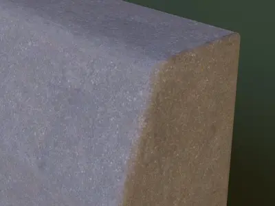  Curbstone  Border Low-poly 3D model