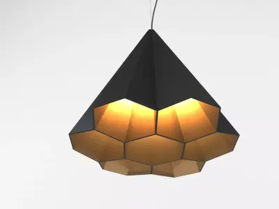 Ariel Zuckerman Honeycomb Hanging Lamp Low-poly 3D model
