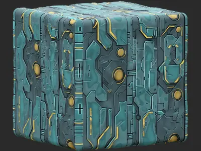 Sci-FI Seamless Texture  Texture 2