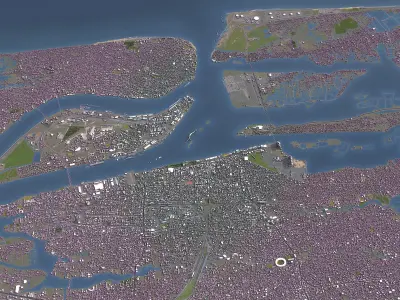 Kochi - 3D City Model Low-poly 3D model