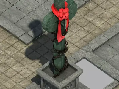 City Center - Sword - Stone Carving 03 3D model