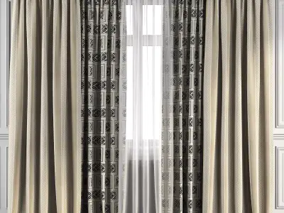 Curtain Set 107 3D model