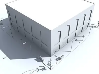 Low Poly Block 05 Low-poly 3D model