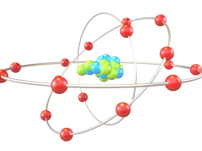 Chlorine Chemical Element v2 002 Low-poly 3D model