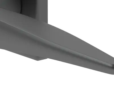 Atlantic Forme Foglia Handle Matt Black  3D model