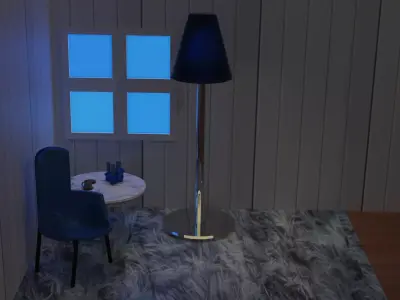 Cozy corner Free 3D model
