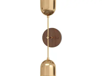 Pebble Linear Chandelier Low-poly 3D model