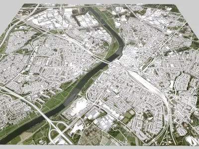 Cityscape Venlo Netherlands 3D model