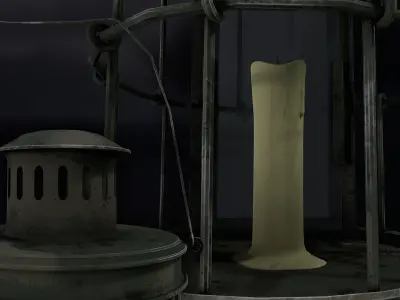 Medieval Lantern 03 Low-poly 3D model