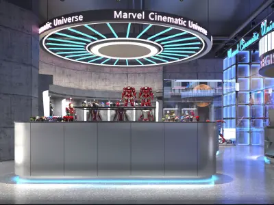 Marvel Character Model Iron Man Spider Man 3D model