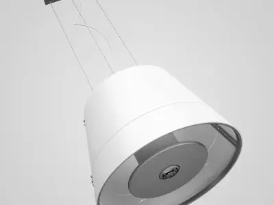White Hanging Lamp 28 3D model