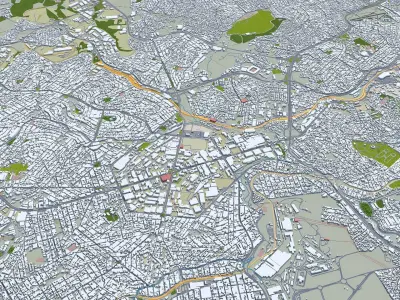 Contagem Brazil Low-poly 3D model