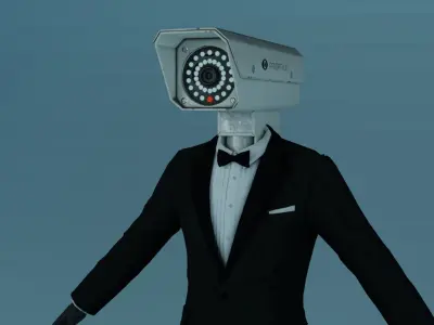 skibidi toilet camera man 3D model