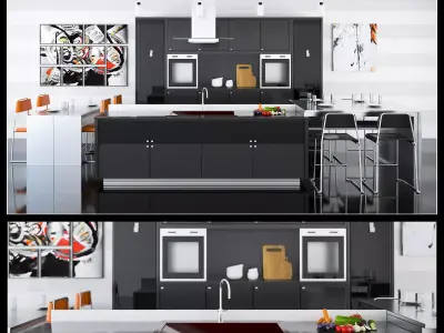 Kitchen modern 3D model