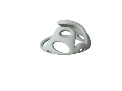 SciFi Cube Object No 44151 Low Poly Shape Low-poly 3D model