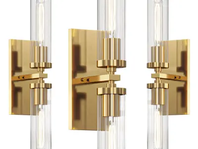 Andreas 2 Light Wall Sconce 3D model