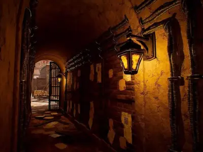 Modular Desert Town - Desert City - Desert Village Low-poly 3D model