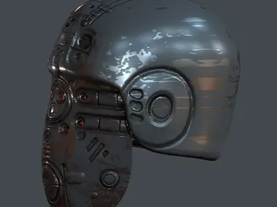 Gas mask helmet 3d model scifi Low-poly Low-poly Low-poly 3D model buy