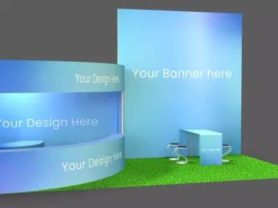 event exhibition booth 3D model