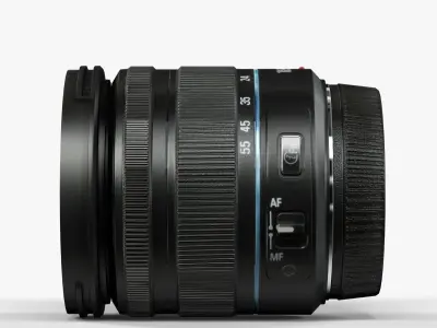 Samsung 18-55mm Lens Low-poly 3D model