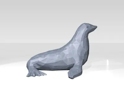 Seal Low Poligonal 3D model