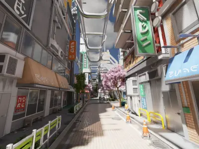 Cyberpunk Tokyo Street 3D model