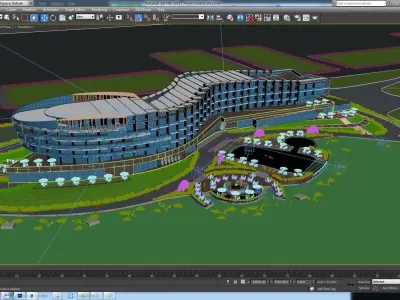 VP Hotel Exterior Design 3D model