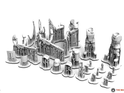 Universal Guard - Heavy Flamer 3D print model