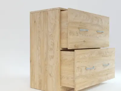 Wooden Cabinet 6 3D model