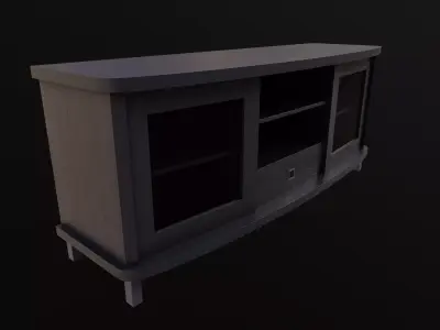 Table TV Stand  Low-poly 3D model