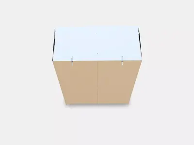 KLEPPSTAD Wardrobe with sliding doors Low-poly 3D model