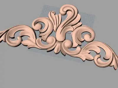 3D carved model furniture 3D design used for artcam aspire E805 3D model