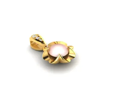 Solitaire Pendants  3D print model 4
