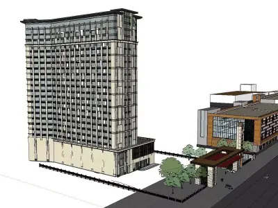 vacation spot-Resort-Fashion Leisure Hotel-0178 3D model