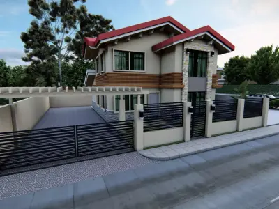 TWO STOREY RESIDENTIAL HOUSE  3D model