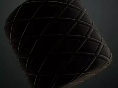 Dark Ornate Fleur-de-lis Grid PBR SEAMLESS Texture