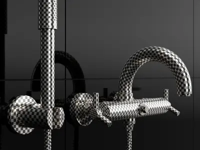 Wall-mounted faucet Grohe Atrio 25010 3D model