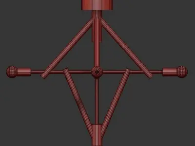 Lodge Chandelier 3D model