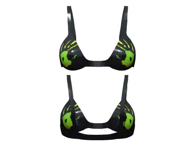 Toxic Cheeky Street Punk Outfit Low-poly 3D model