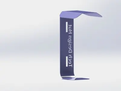 Table Lamp with Sheet Metal 3D model