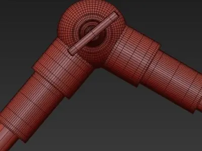 Aja Easel Floor Lamp Arteriors 3D model