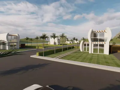 3D Dubai Villa Neighborhood  3D model
